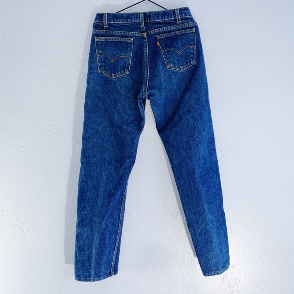 Levi's 505 90s ORANGE TAB JEANS DARK WASH 33/30" - Picture 2 of 9